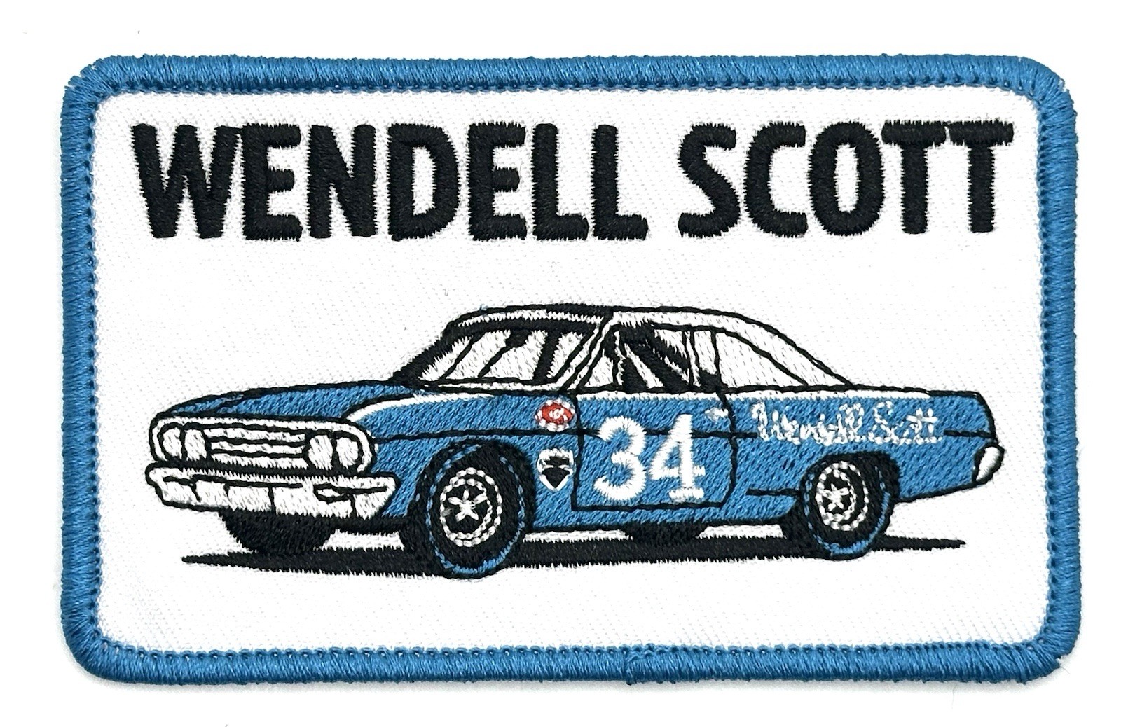 Wendell Scott Nascar Racing Patch Iron On Vintage Style Retro