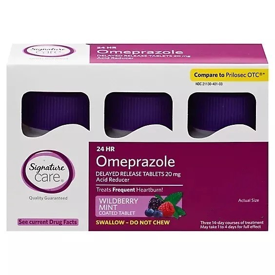 Omeprazol 20mg Delayed Release Acid Reducer Heartburn 100-1000 Capsules EXP-2028