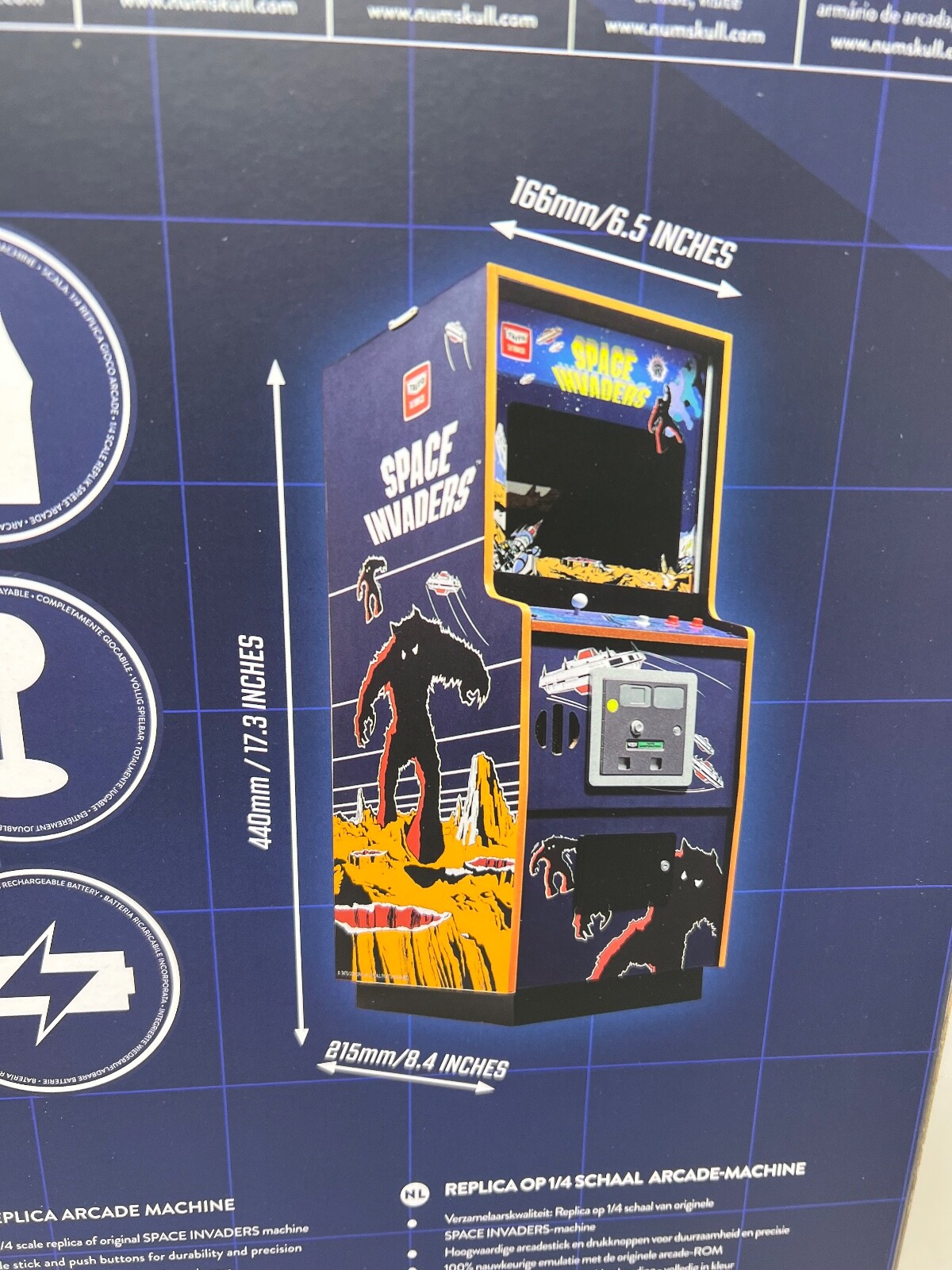 Space Invaders Quarter Arcade Numskull Exclusive SIGNED Collector's Ed. #46/78