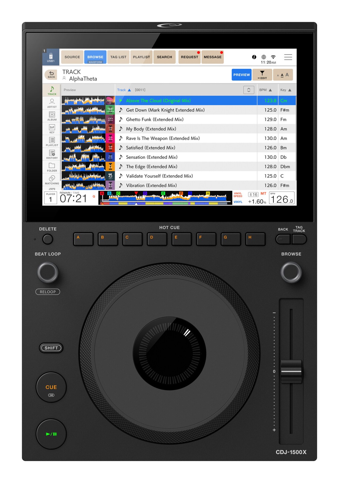 PRE-ORDER: CDJ-1500X Multi Player by AlphaTheta (Expected Mid July)
