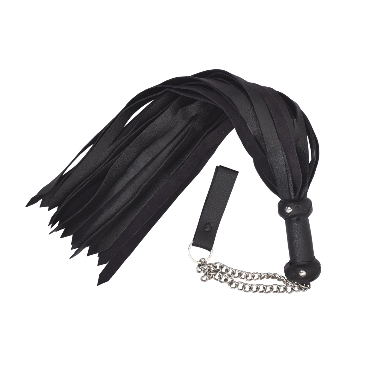 Genuine Cowhide Leather Flogger 25 Thick Falls Handmade Finger Loop Handle