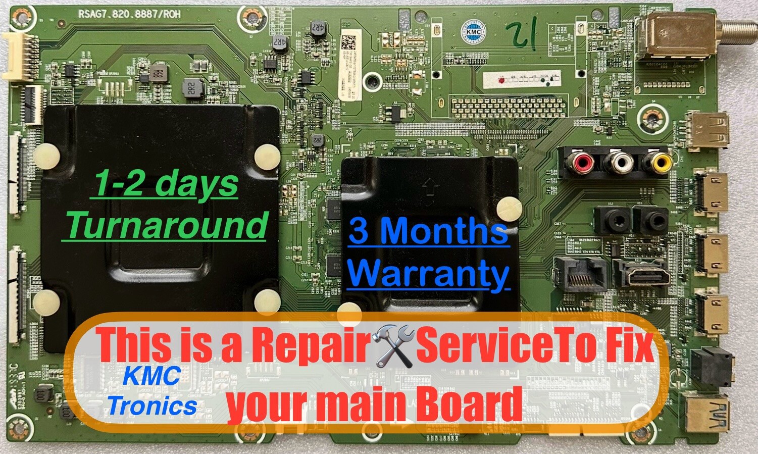 Repair Service For Hisense 65H9F 269654 257197 RSAG7.820.9200/ROH MainBoard