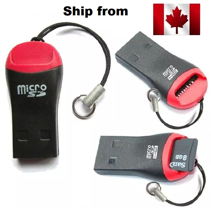microSD to USB 2.0 ADAPTER memory CARD READER TF FLASH MICRO SD SDHC / SDXC  NEW