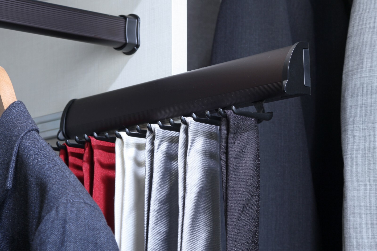 TAG Hardware Elite Tie RACK 14" Fully Extendable Metal Closet TIE Storage Holder
