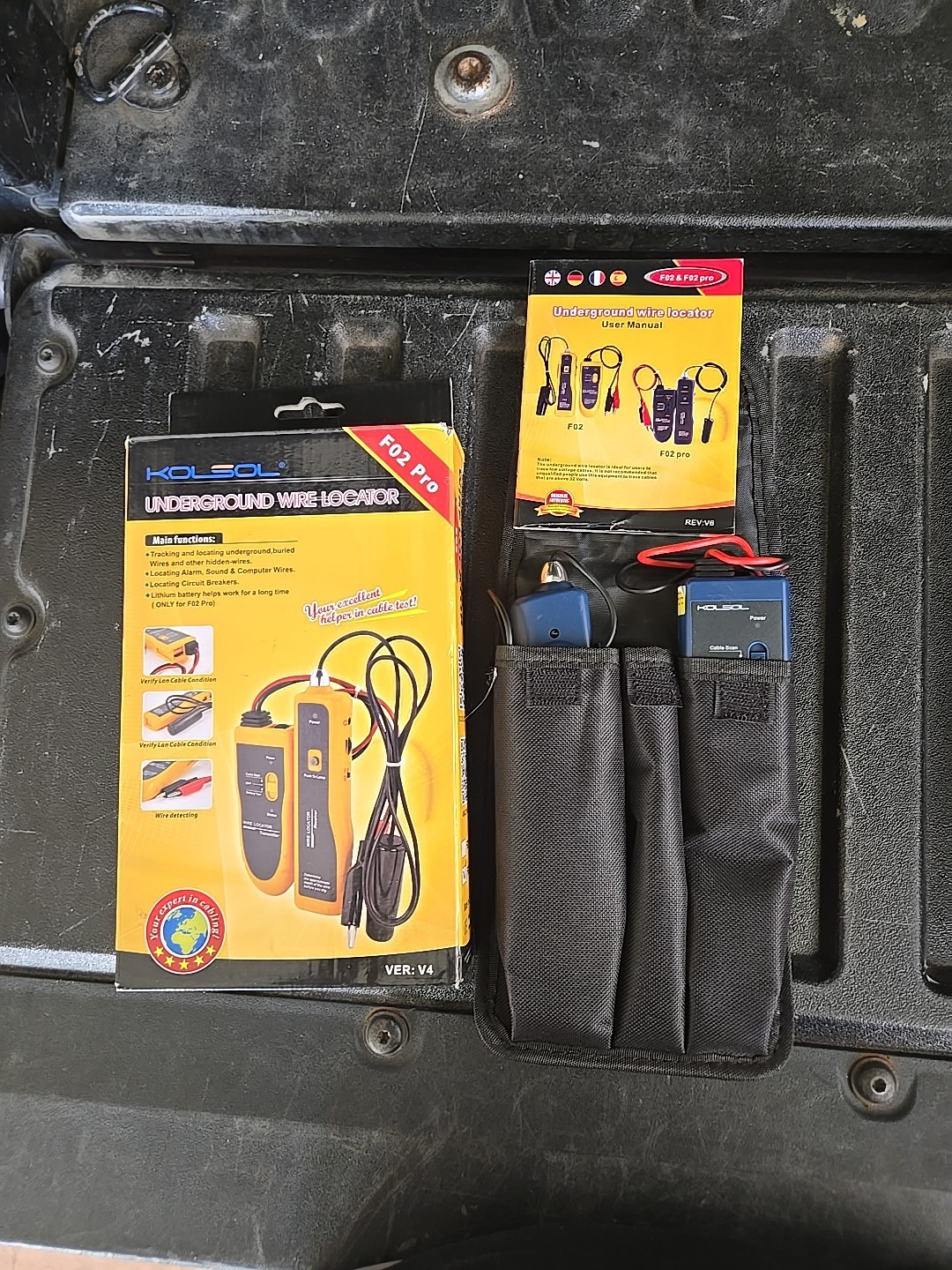 KOLSOL F02 Underground Wire Locator, Cable Tester Battery Pet Fence Wires