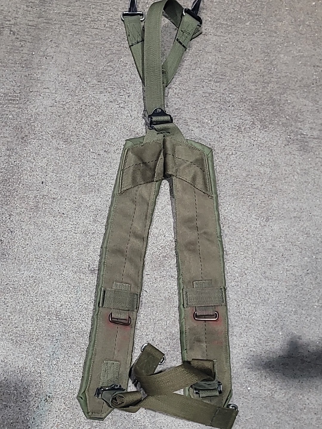US Army Y Style LC-1 Suspenders For Tactical Load Bearing Pistol Belt