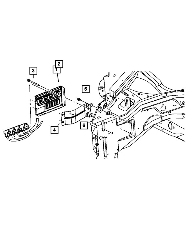 Genuine Mopar Mounting Clip 6505877AA