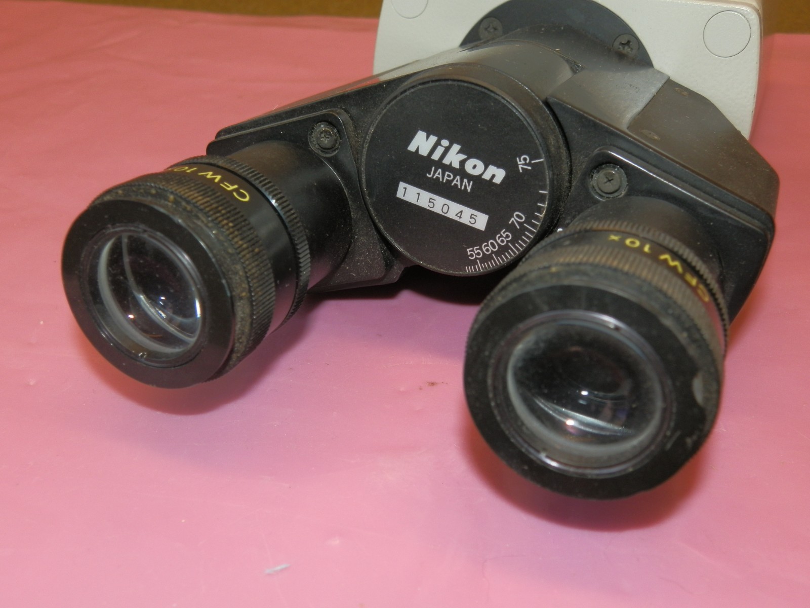 Nikon Trinocular Head For Optiphot Labophot Microscope - With CFW 10X