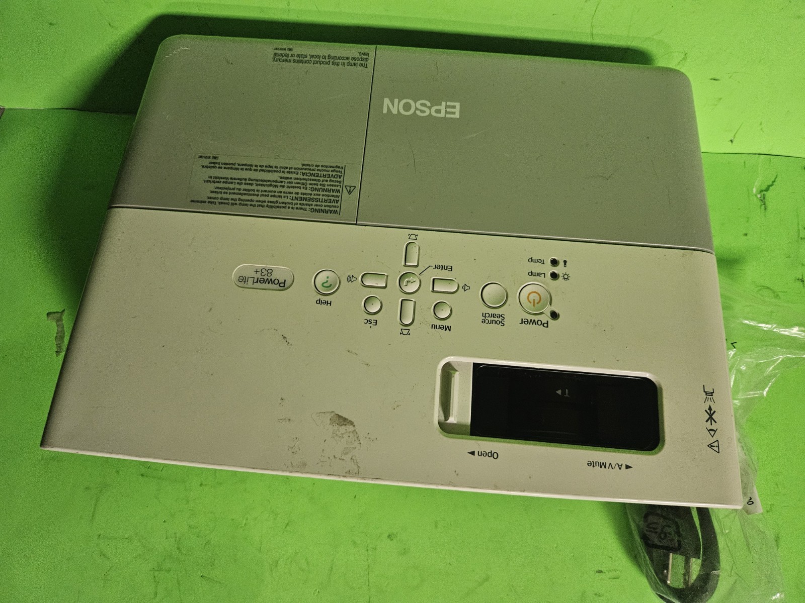 Epson Powerlite 83+ EMP-83H 3LCD projector 1363h