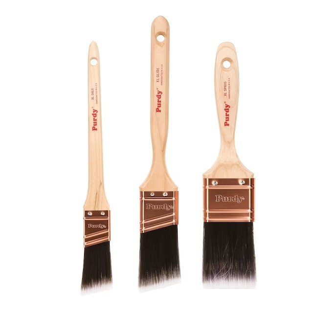 NEW* Genuine Purdy XL Nylon/ Set 3 -Pack/ Flat and angle Multipurpose Brush