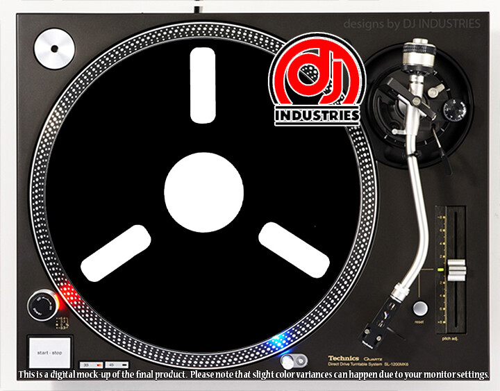 Reel to Reel Silhouette - 7"-12" DJ slipmat for turntable record player