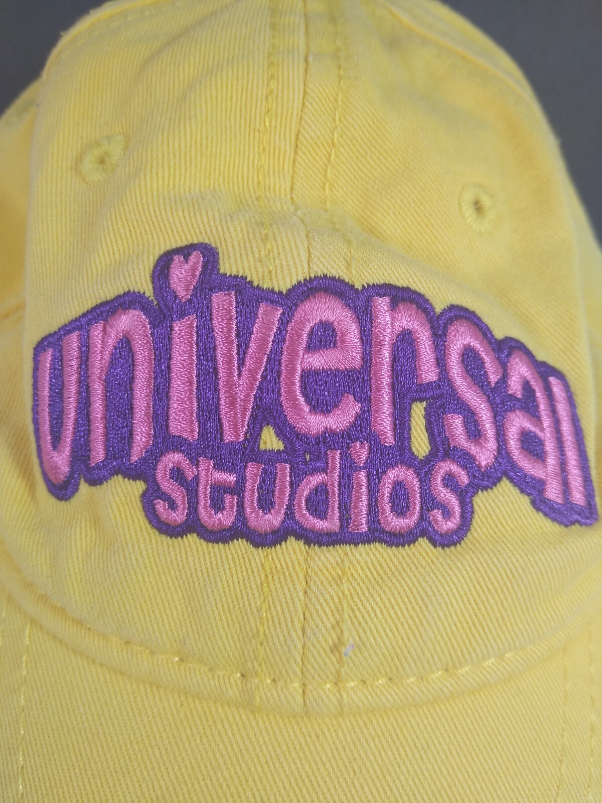 Universal Studios Kids Baseball Cap Hat Yellow