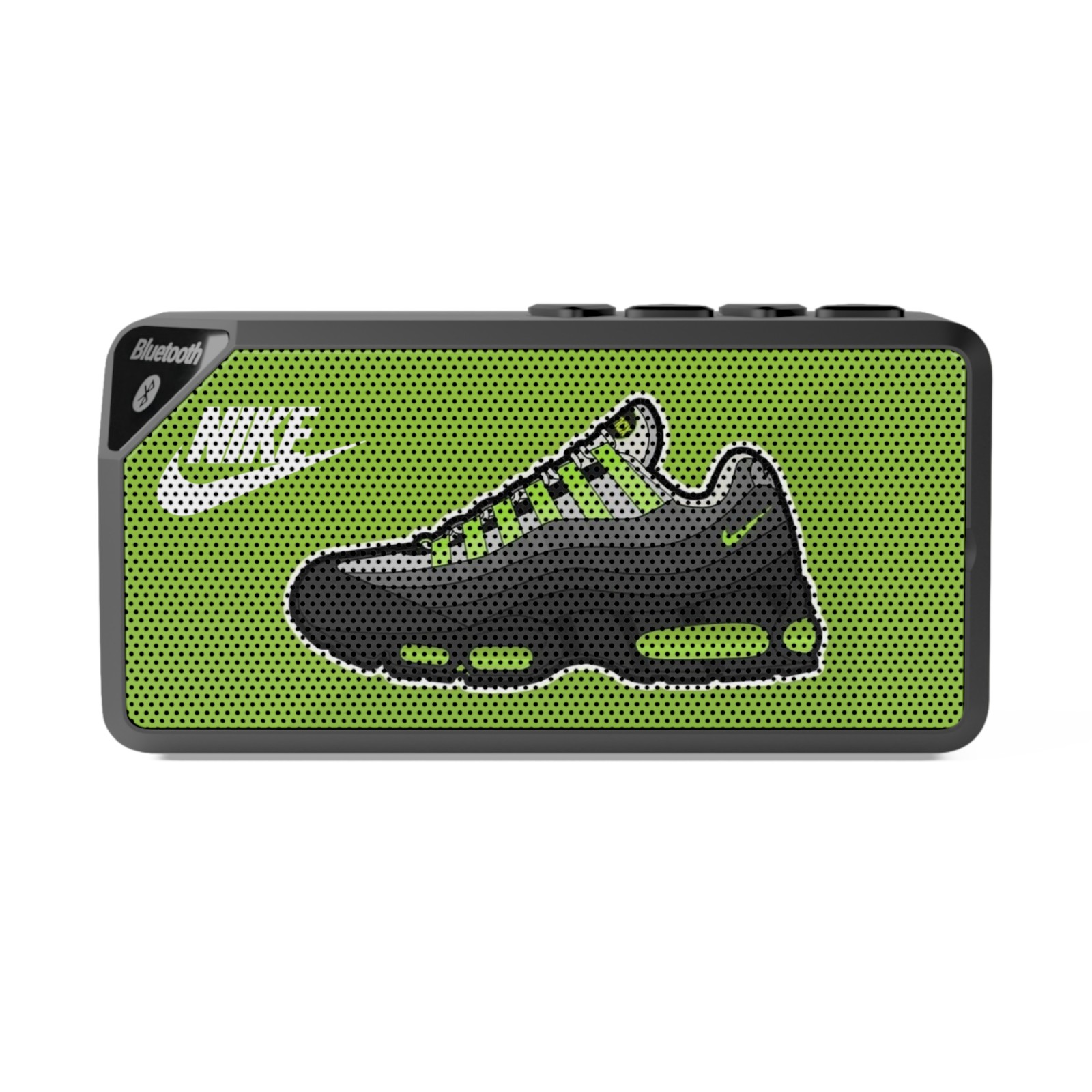 Sneaker Graphic Bluetooth Speaker | Green Air Shoe Design