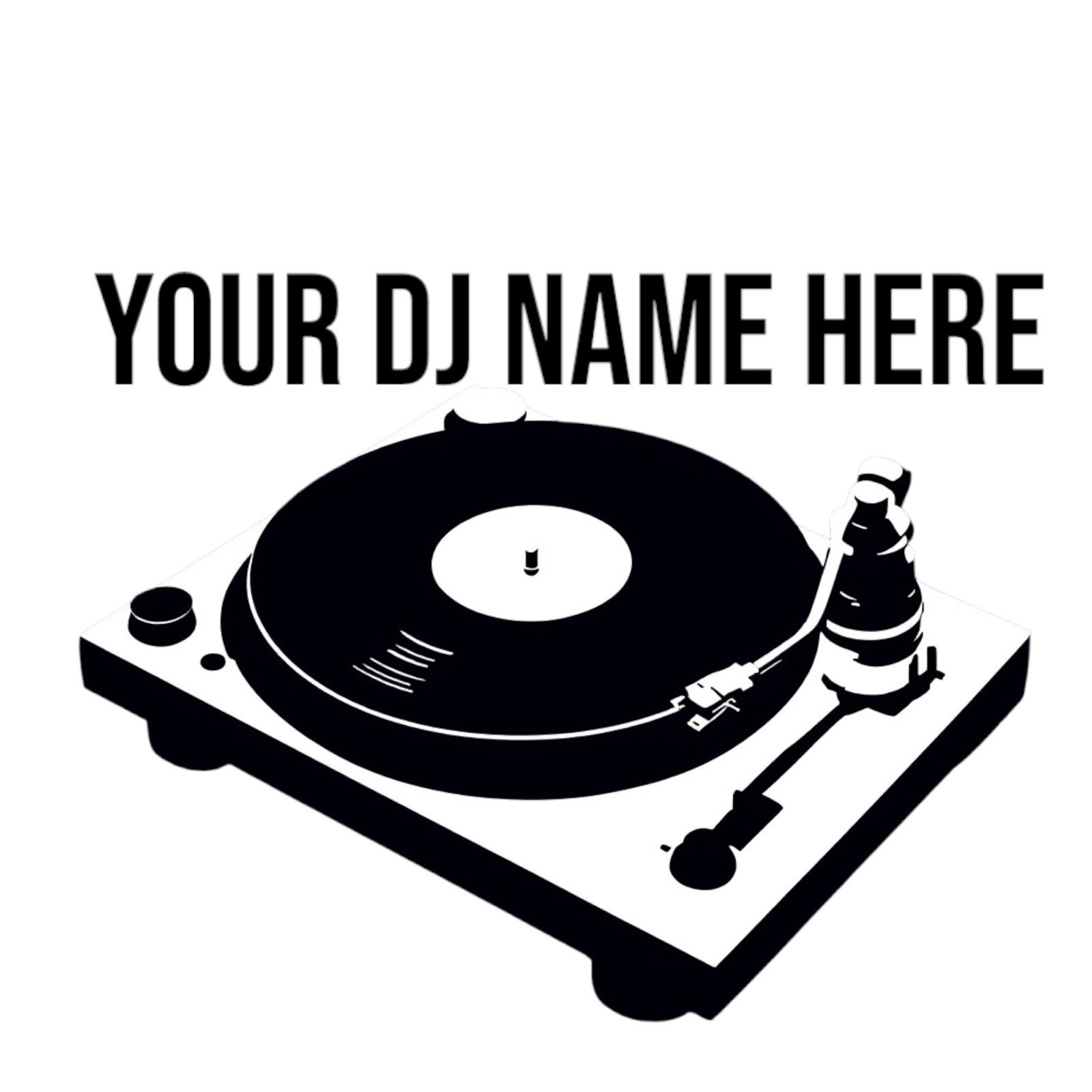custom Laptop Decal Sticker DJ name Flat Surface 10 Inches Limited Window Cases