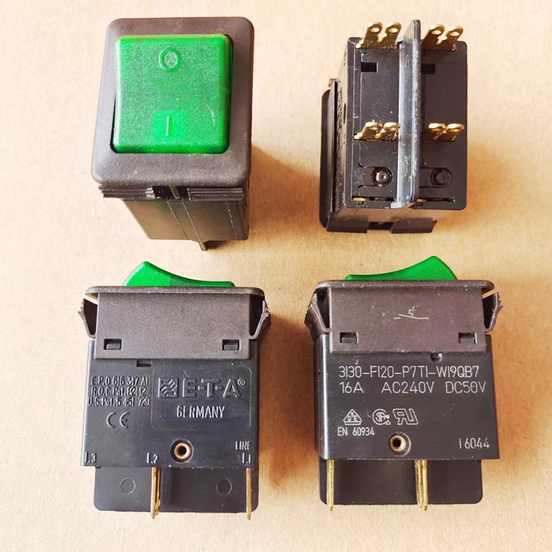 1pc  4pins Rocker Switch  3130-F120-P7TI-WI9QB7 16A 240V ON-OFF