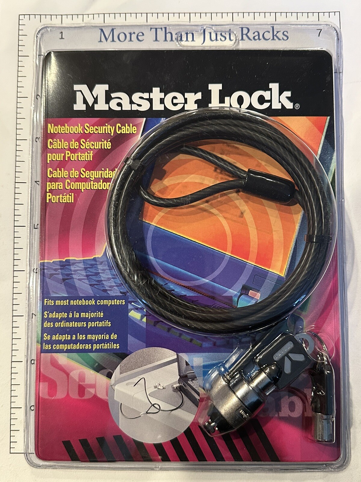 MASTER LOCK / KENSINGTON Universal Notebook Security Cable | Model 64032 | NEW