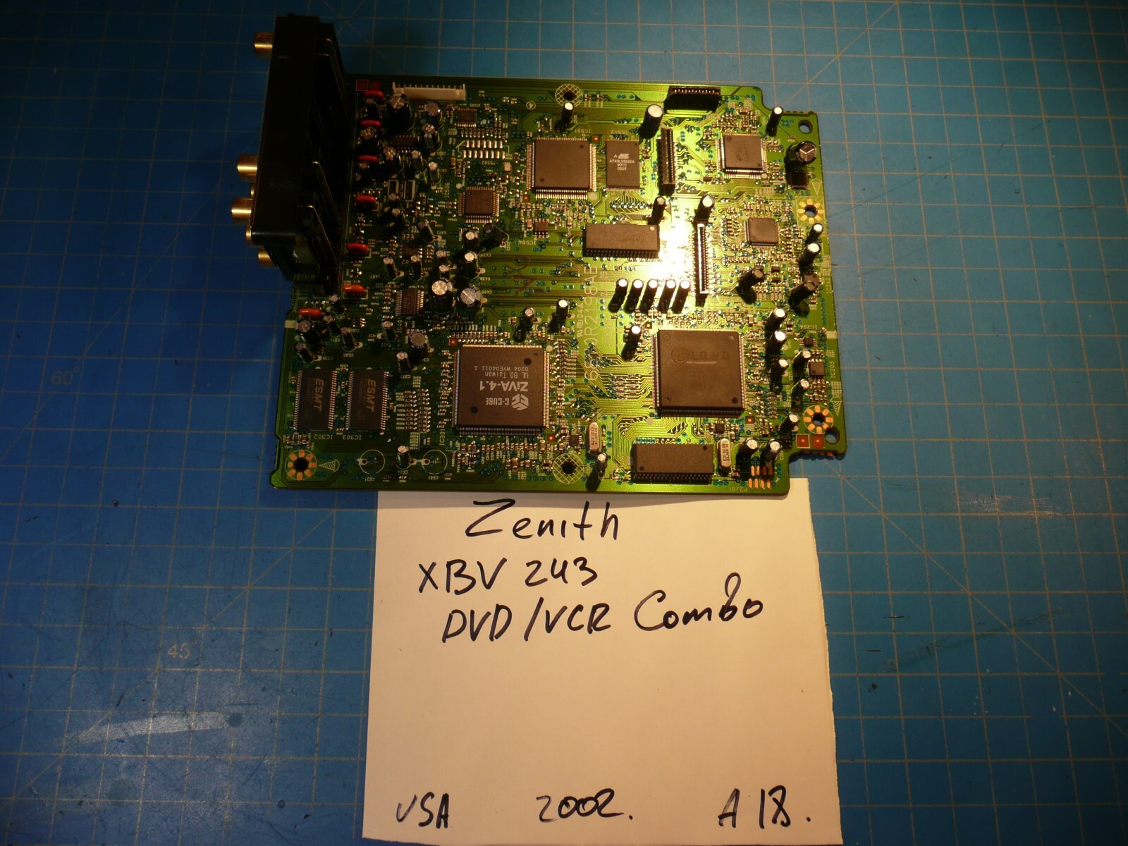 Zenith XBV-243 DVD/VCR Combo Replacement Parts Cir Board Part # 6870R2198AB