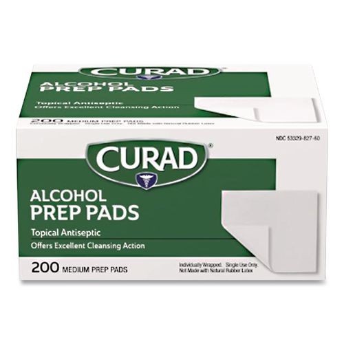 Curad Alcohol Swabs, 1 x 1, 200/Box, 2 Boxes/Pack