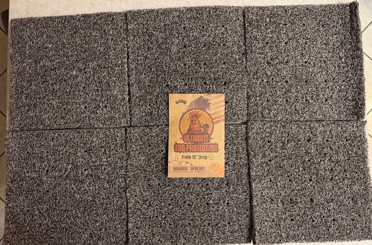 Washable Chicken Nesting Box Pads 6 Pcs Reusable Hens Nest Bedding Artificial