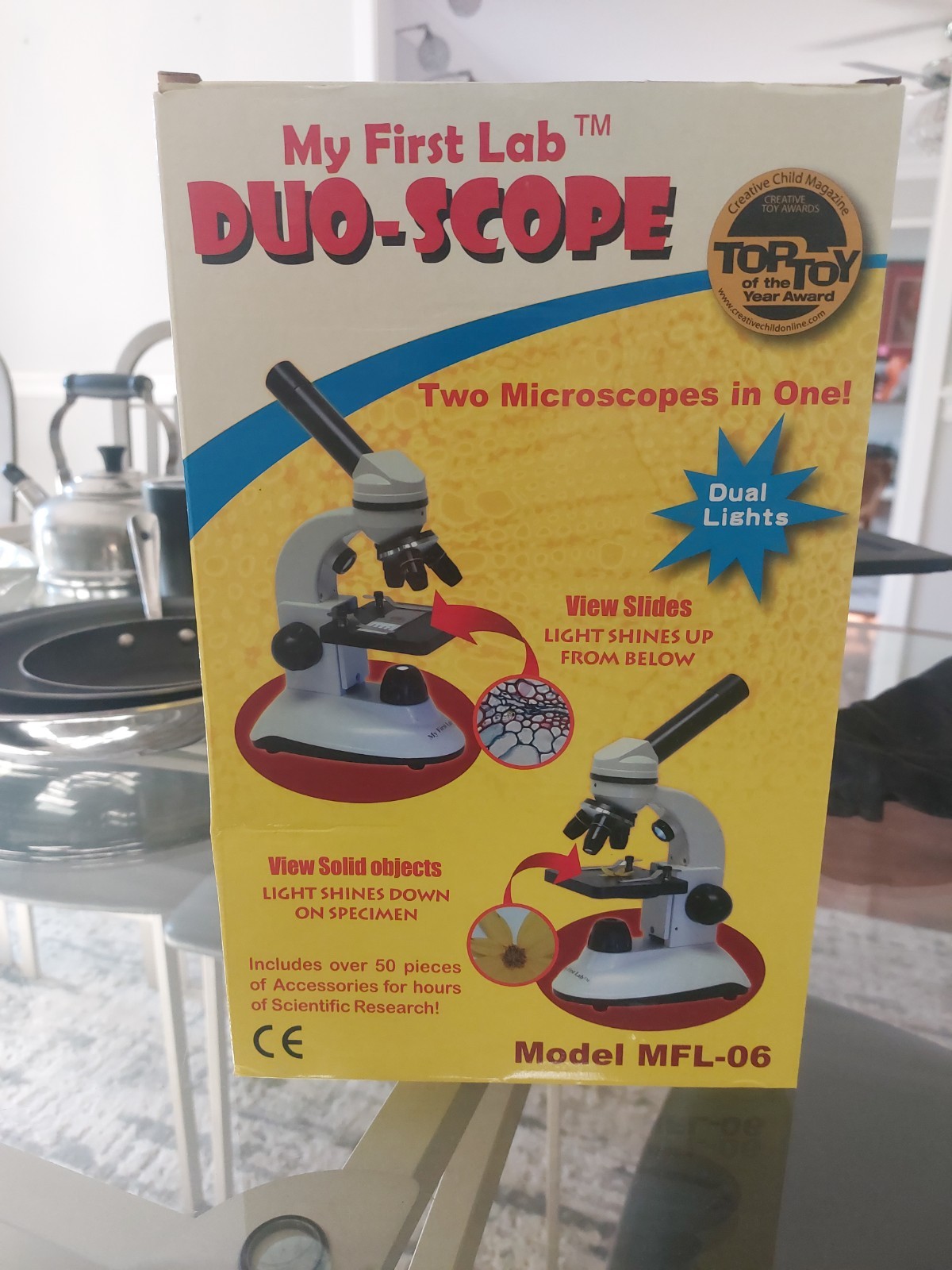 Microscope - My First Lab Duo-Scope In One Dual Lights Model MFL-06 Science NEW!
