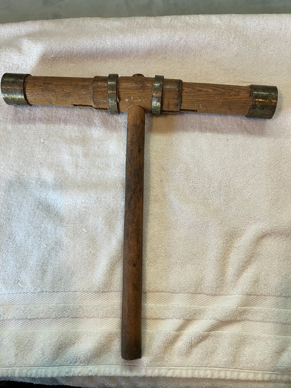 Antique Wooden Shipwrights Caulking Mallet COOL!