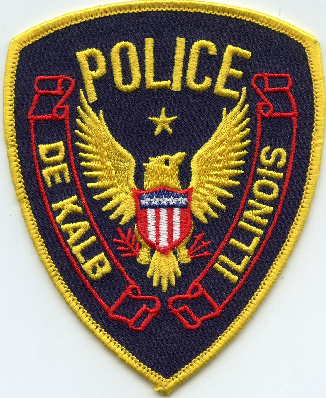 old vintage DeKALB ILLINOIS IL POLICE PATCH