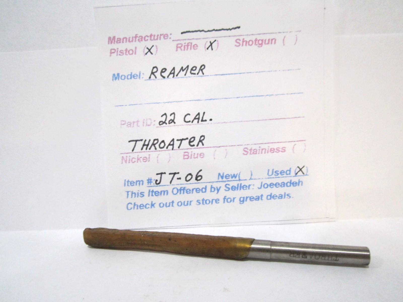 REAMER 22 CAL. THROATER (ITEM # JT-06)