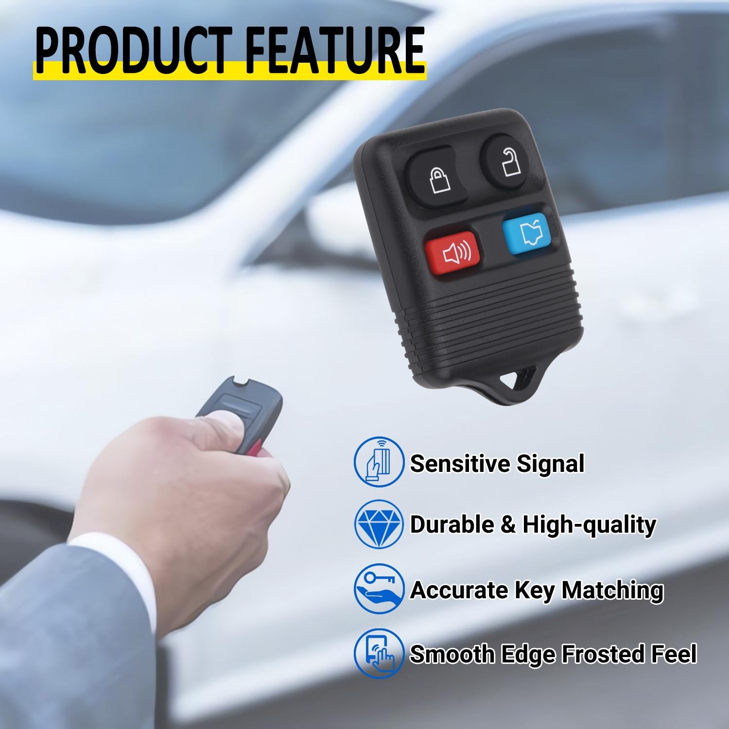 Keyless Entry Remote Key Fob Compatible with Ford Escape Explorer Expedition ...