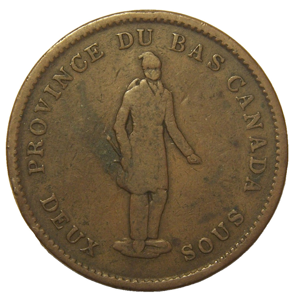 1837 Canada One Cent Bank Token
