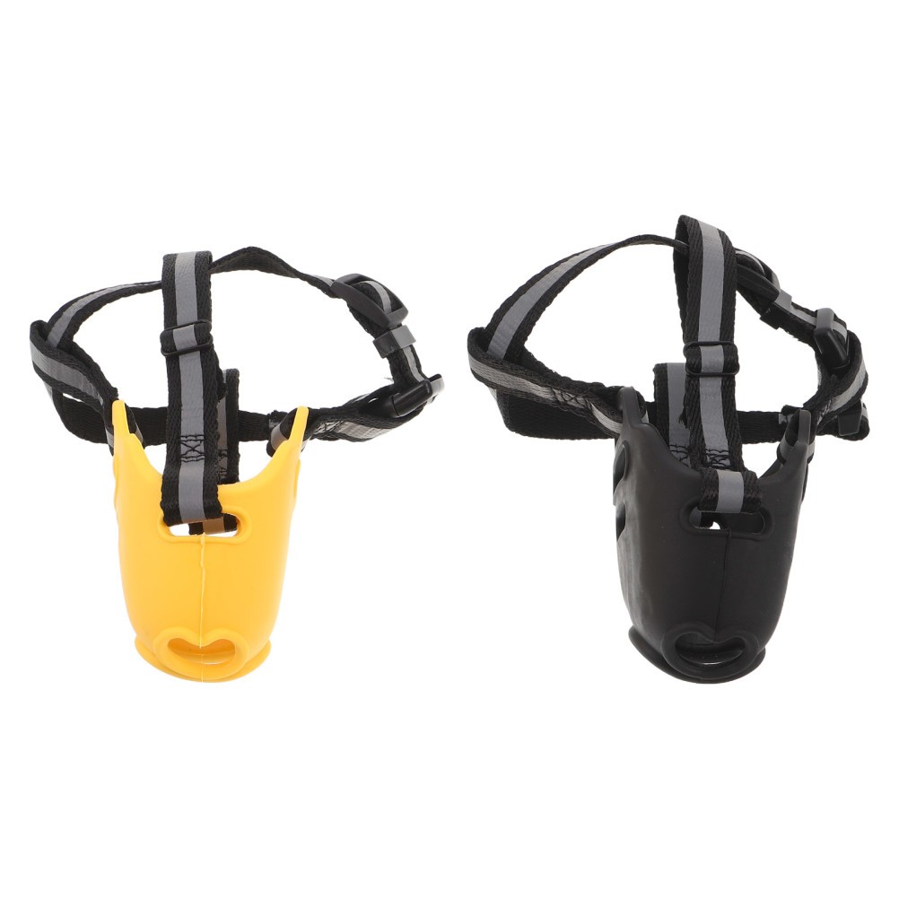 2 Pcs Basket Muzzle for Puppy Breathable Dog Small to Prevent Eating