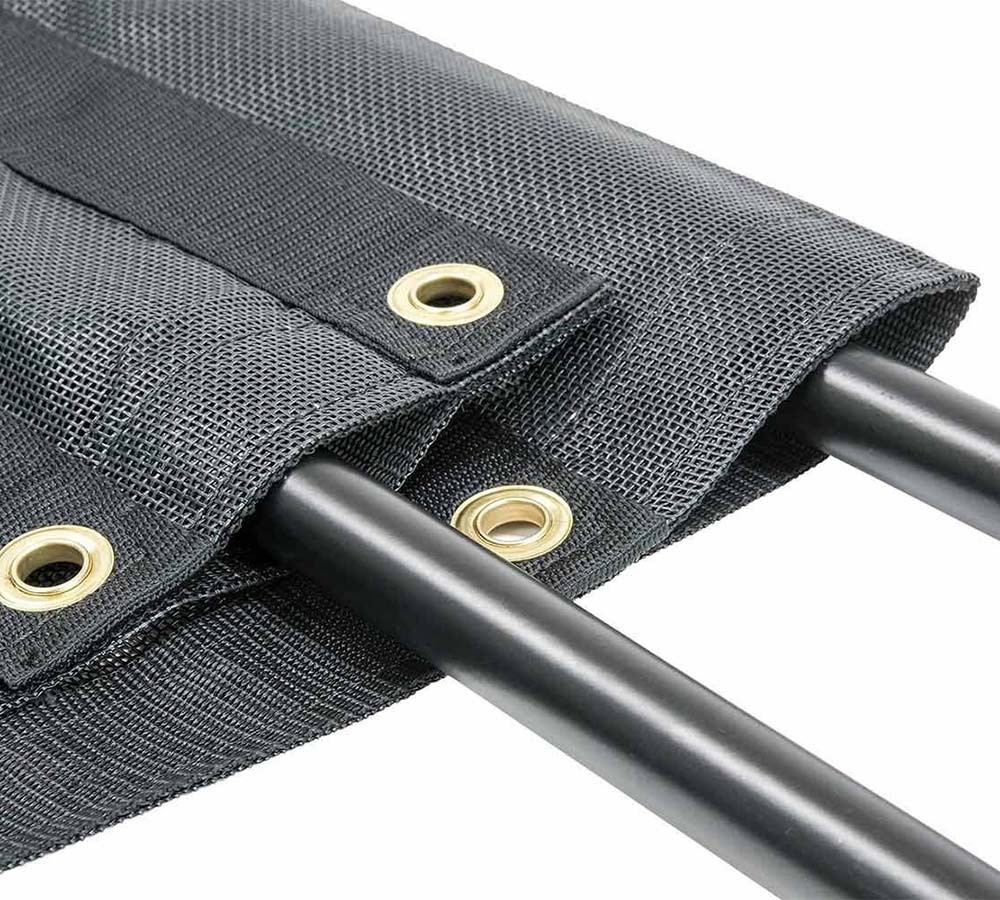 8' x 18' Dump Truck Vinyl Coated Mesh Tarps Cover w/ 5 Inch 18oz Double Pocket