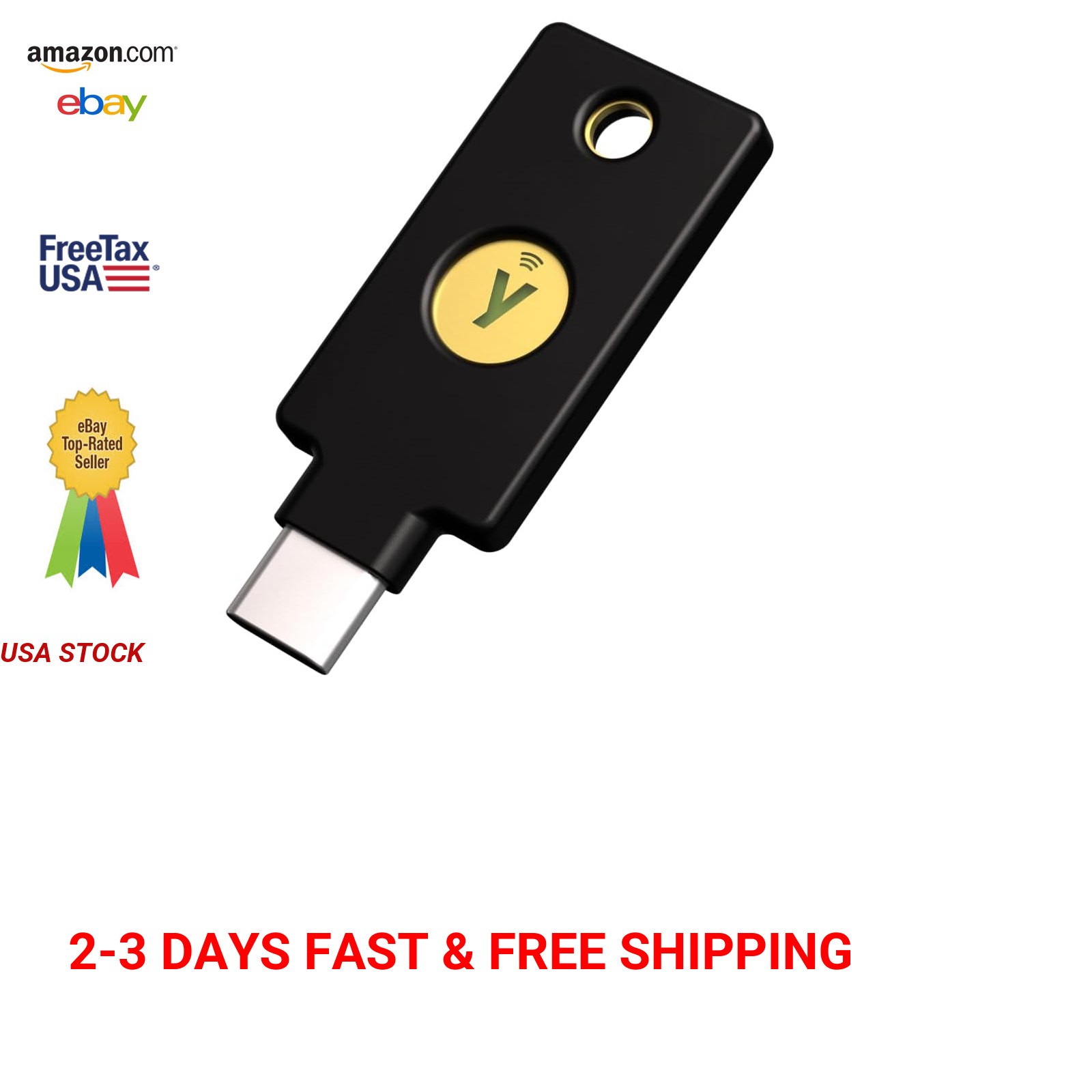 Security Key C NFC Passkey USB C NFC MFA Authentication Compatible with Google