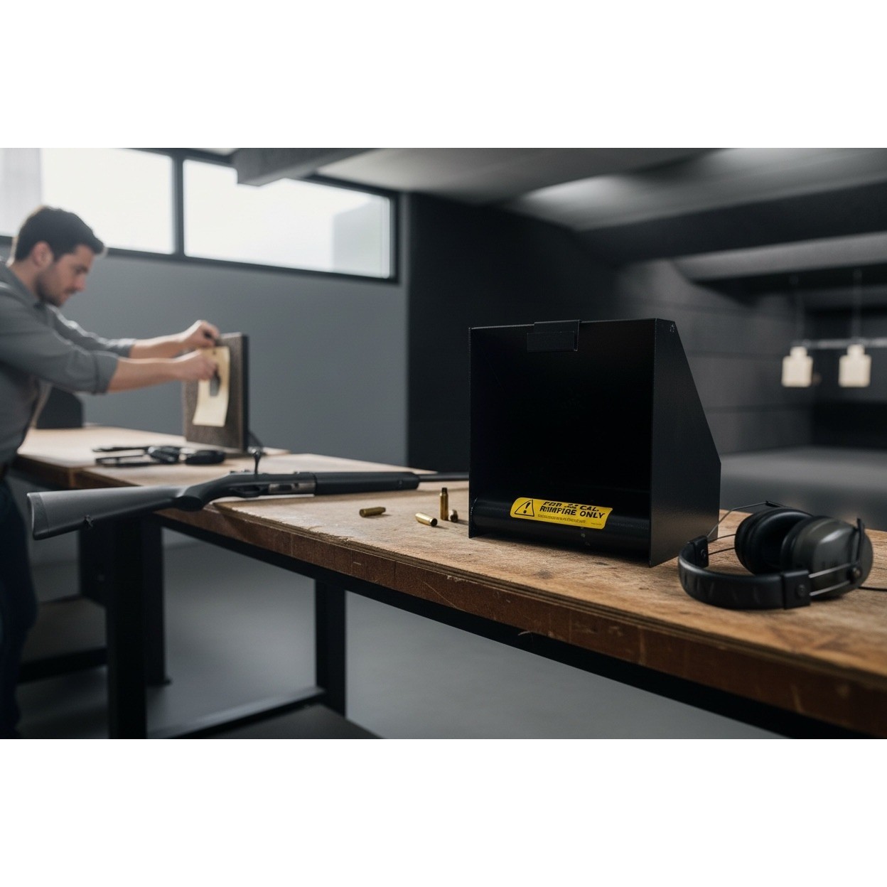 Outers 22 Cal Bullet Trap Rimfire Only Shooting Range Target