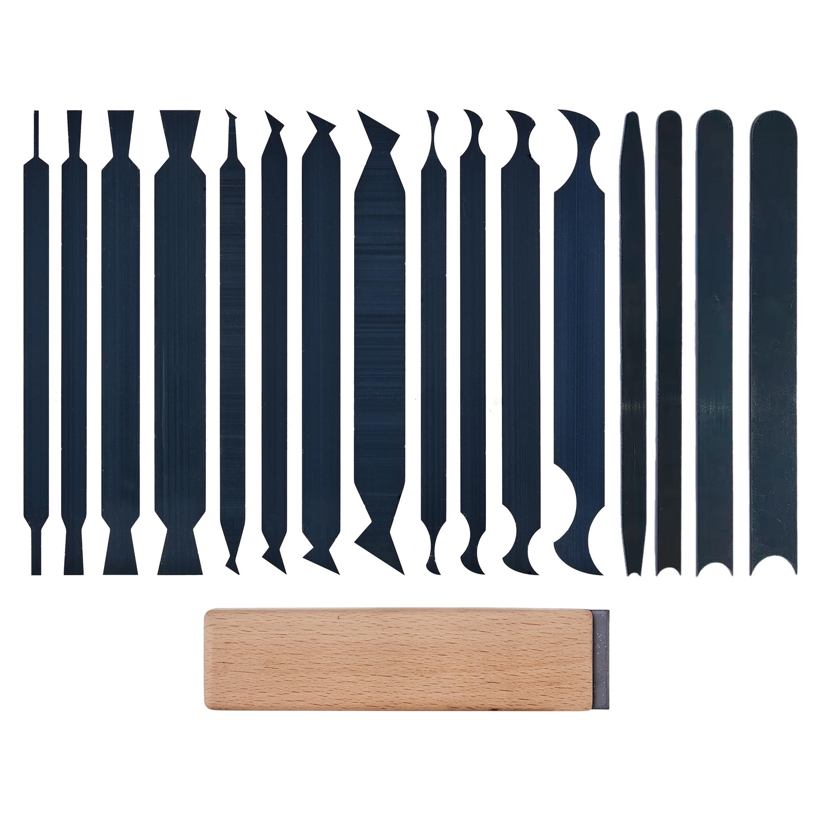 16PCS Cabinet Scraper Card & Burnisher Tool Set