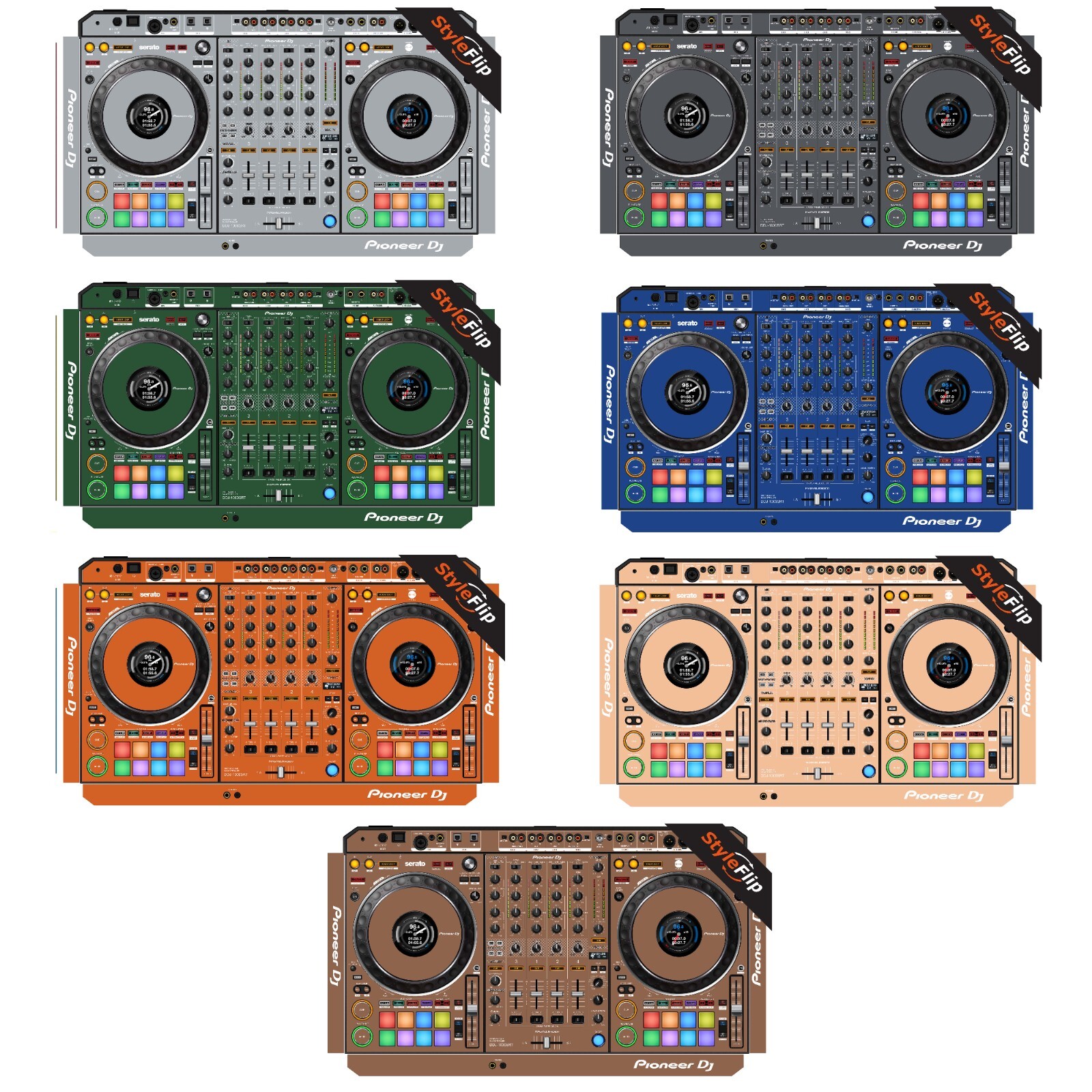 Pioneer DDJ-1000 SRT Skin | 7 Neutral Colors | Protective Decal | StyleFlip
