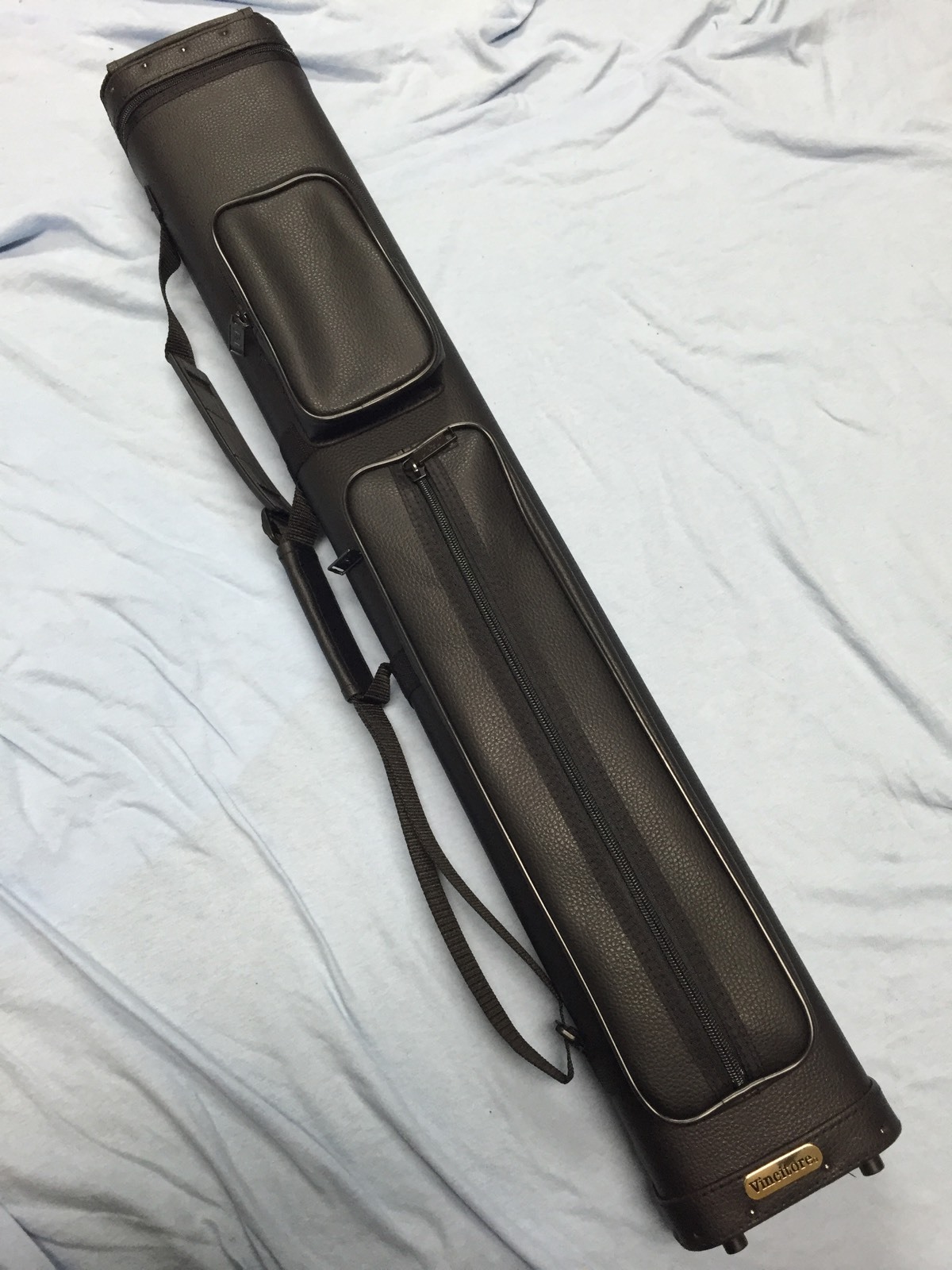 Vincitore 4 Butt 6 Shaft 4x6 Smooth Black Leatherette Cue Case By J&J