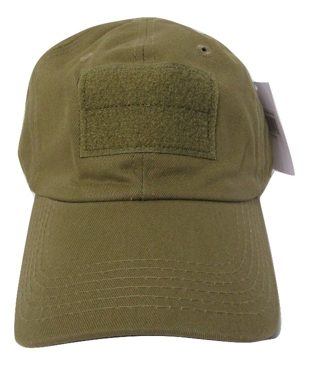 Solid Coyote Brown Tactical Operator Low Crown Contractor Military Patch Cap Hat