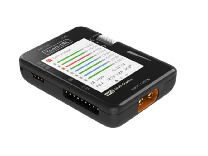 ToolkitRC MC8 Mini Size Cell Checker 32 Bit Battery Multi-Checker PWM Output