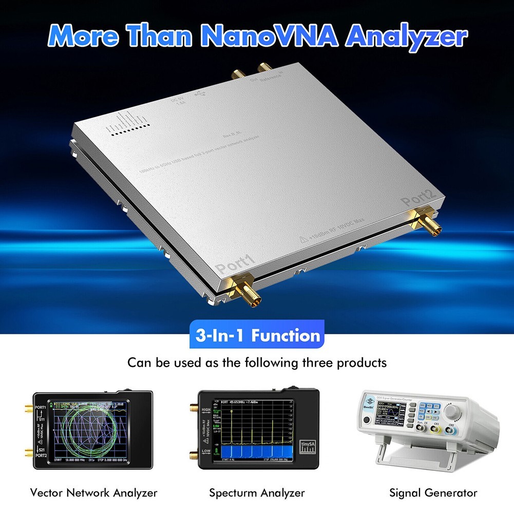 2-Port VNA For Laboratory Use Effective Dynamic Range 100dB Calibration Kit