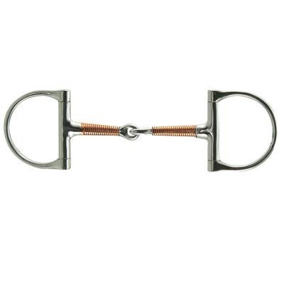 Coronet Copper Wire Wound Snaffle Offset Dee Bit