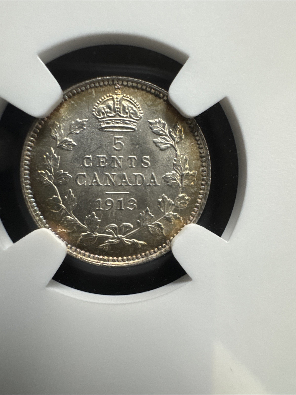 1913 CANADA 5C NGC MS64
