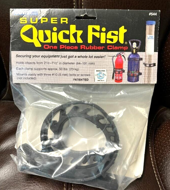 END OF THE ROAD 20020 SUPER QUICK FIST ONE-PIECE RUBBER CLAMP - BRAND NEW
