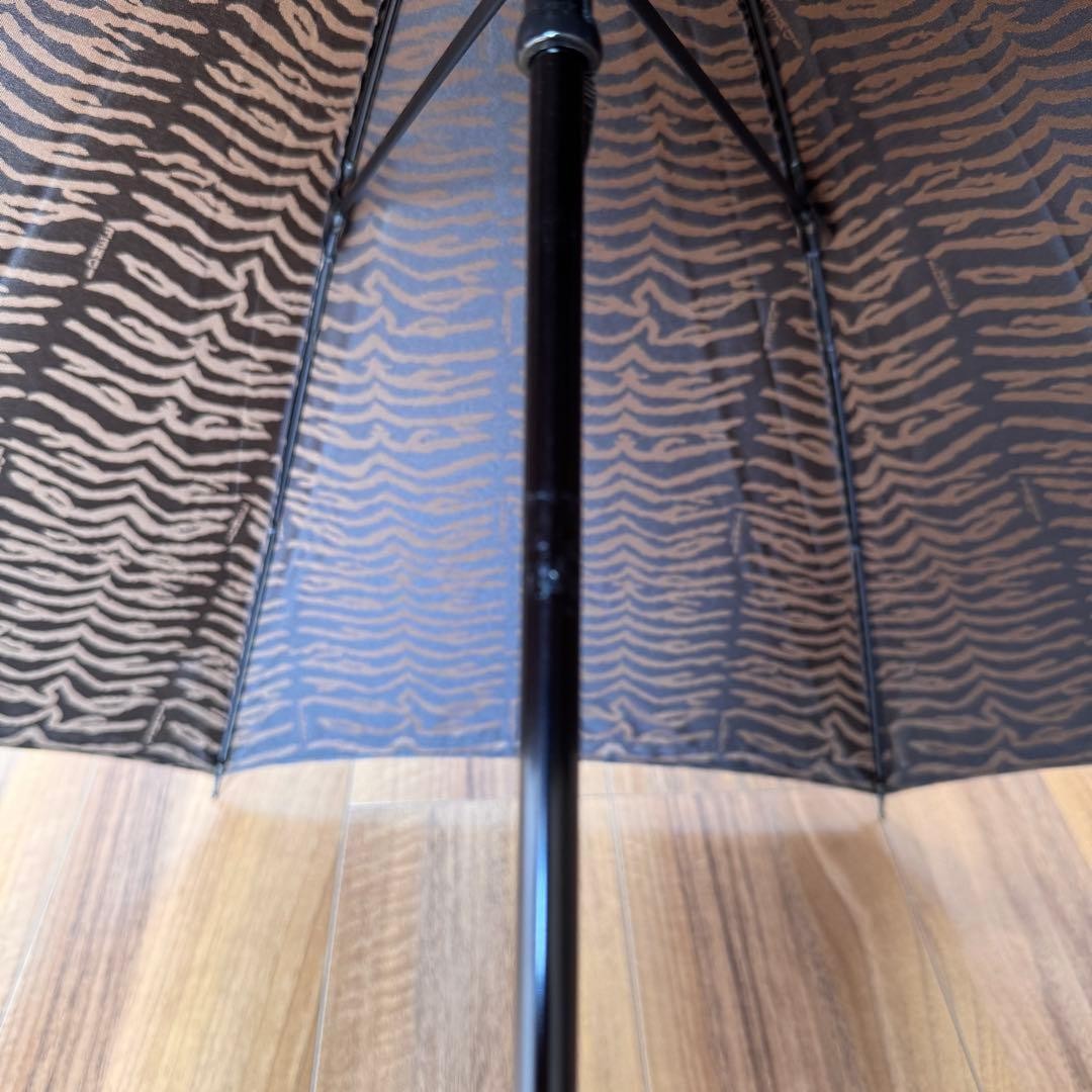 FENDI Zebra Brown Long Umbrella Authentic Luxury Accessory Rare Genuine