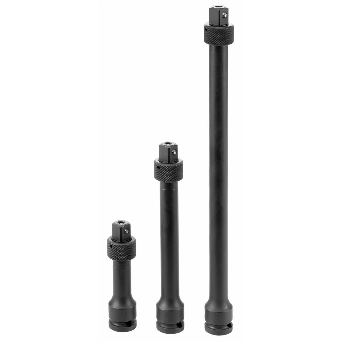 Grey Pneumatic 1/2" Drive 3 Piece Locking Extension Set
