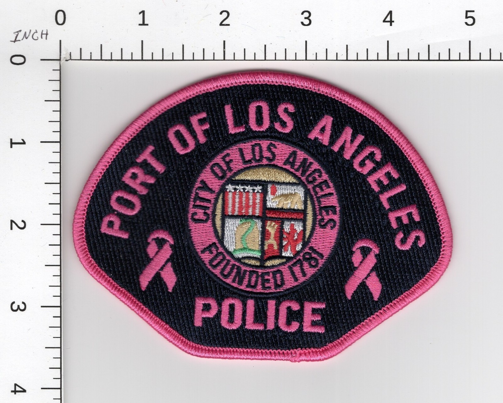 PORT OF LOS ANGELES ( PINK 🩷BREAST CANCER AWARENESS ) CALIFORNIA POLICE PATCH