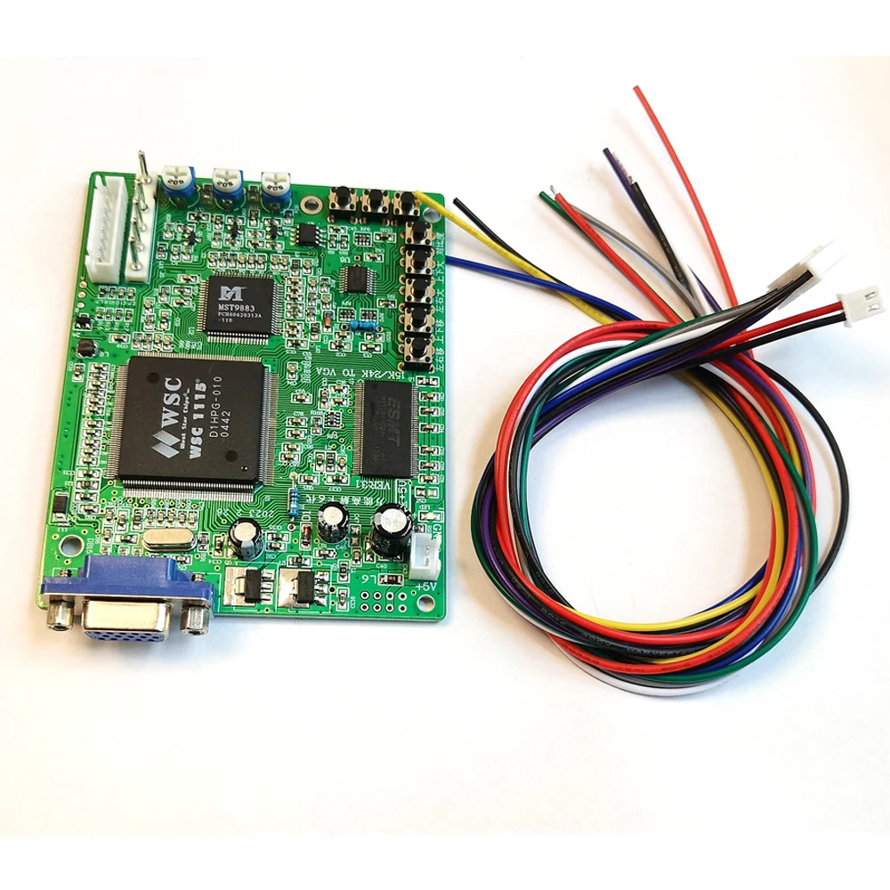 24K CRT RGB CGA TO VGA Converter Board Retro Neo Geo Arcade Game Jamma PCB