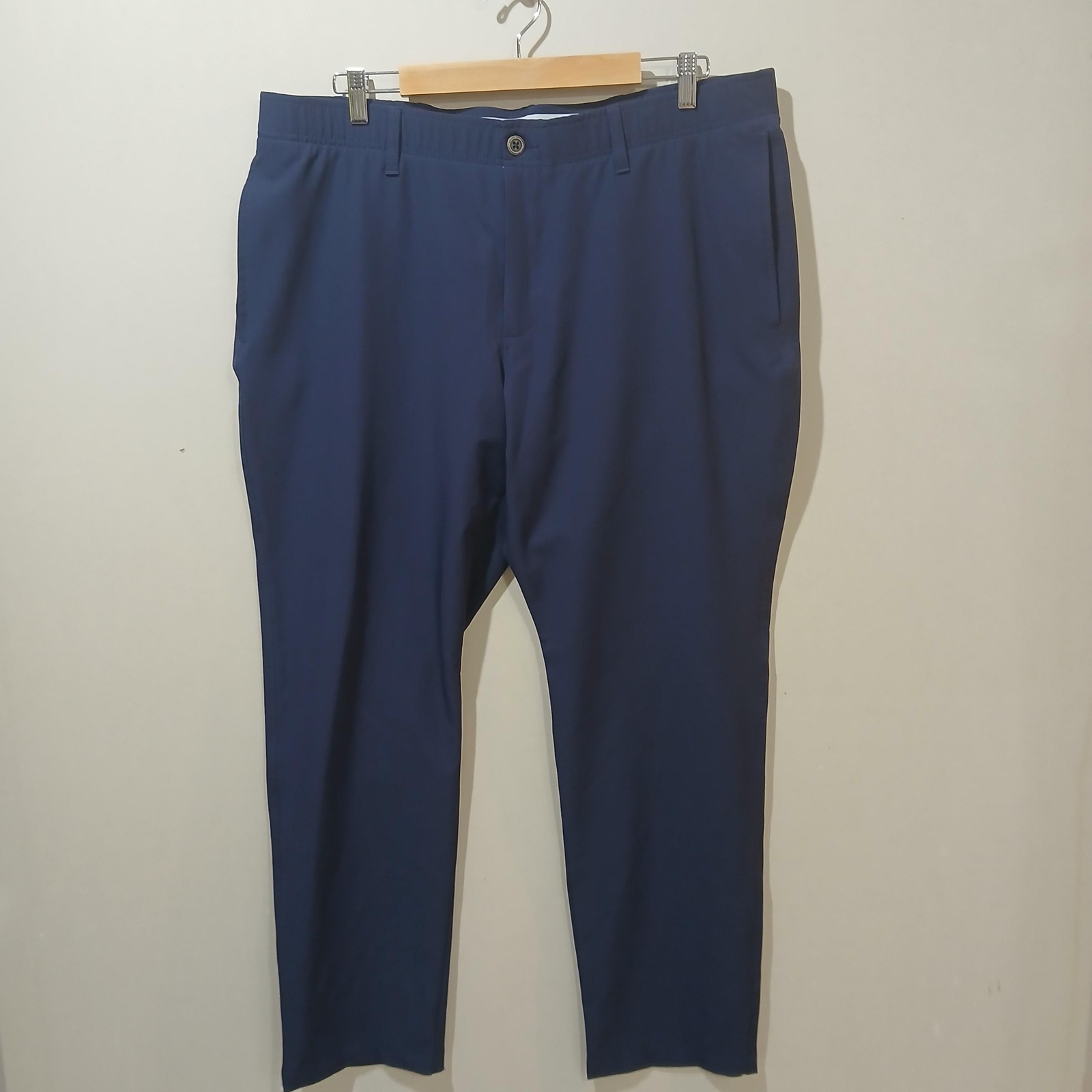 Under Armour Golf Pants Mens 40x30 Navy Blue Stretch Performance Tapered