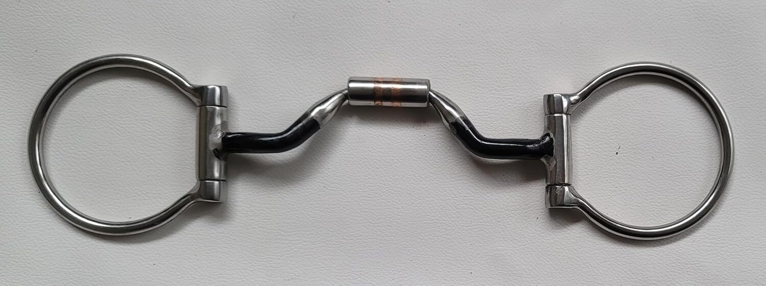 D Ring Low Port Comfort Snaffle Horse Bit Sweet Iron Snaffle