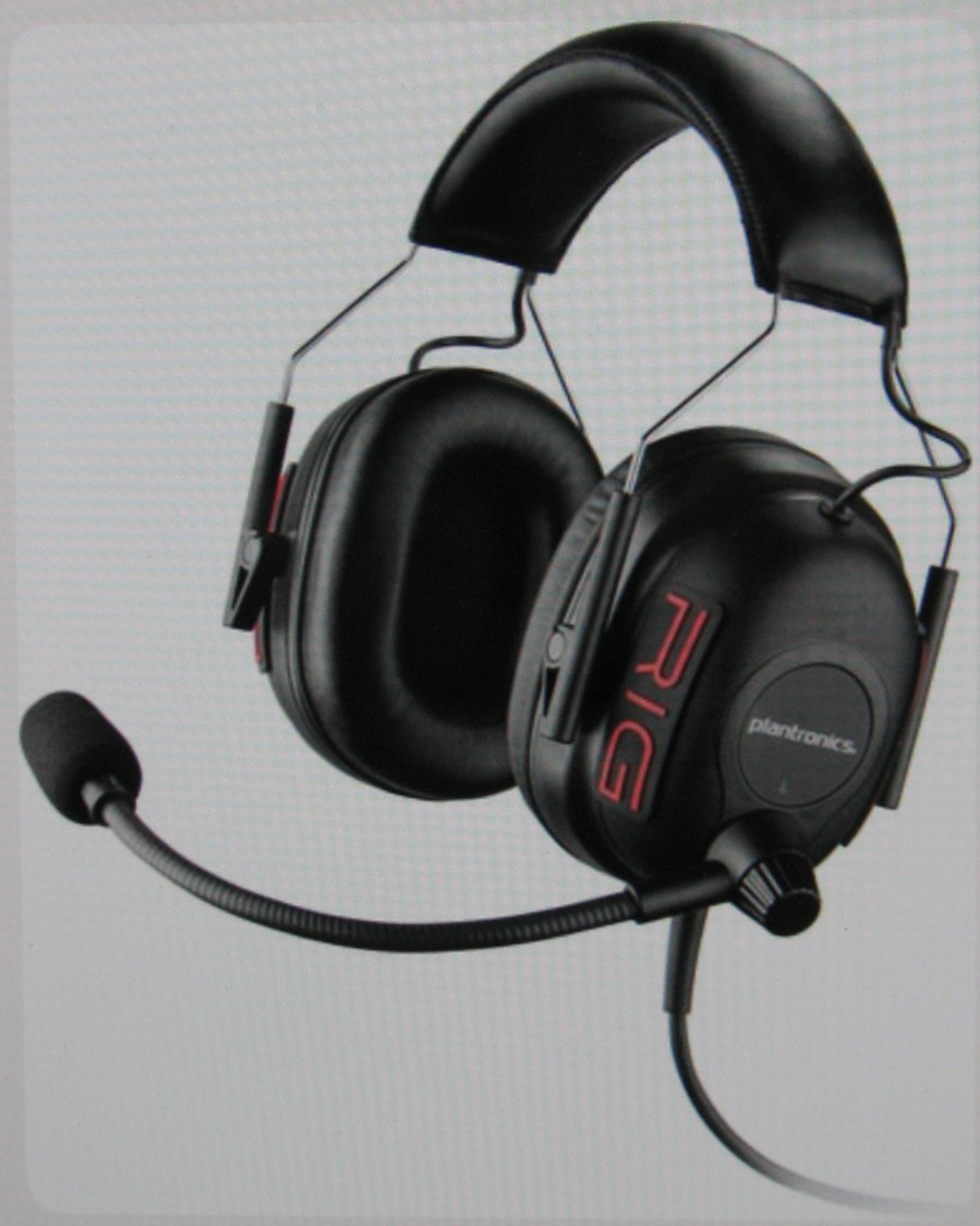 Plantronics RIG Commander Pro Gaming Headset 212427-01 3.5mm Quick Disconnect