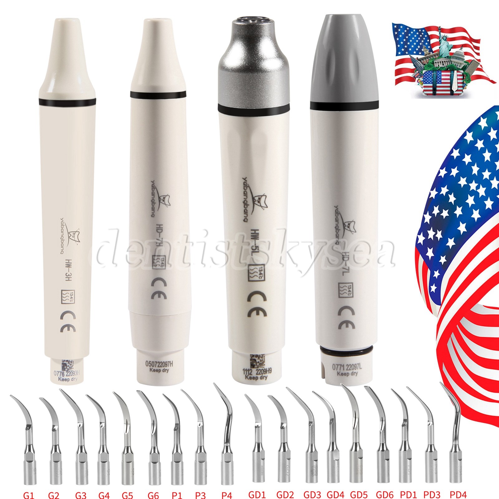 Ultrasonic LED Scaler Handpiece Fit For SKYSEA/DTE/EMS/SATELEC/Tips Dental